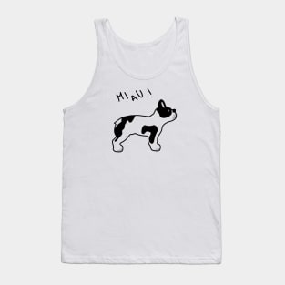 MEOW! Funny Dog Cartoon gift. Tank Top